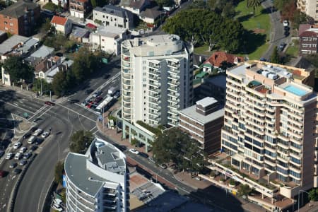 Aerial Image of OXFORD STREET AND BONDI ROAD IN BONDI JUNCTION.