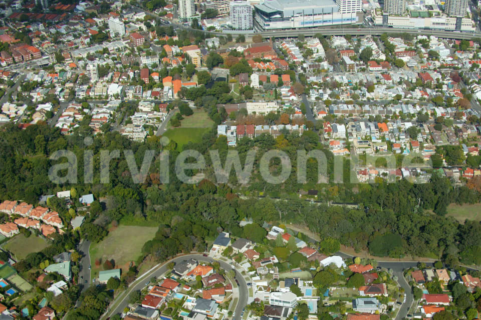 Aerial Image of Bellevue Hill to and Bondi Junction