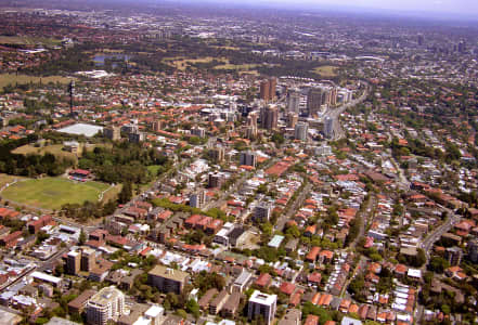 Aerial Image of BONDI AND BONDI JUNCTION.