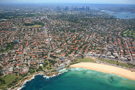 Aerial Image of BONDI BEACH TO THE CITY.