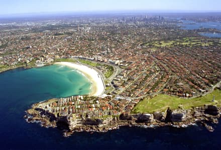 Aerial Image of NORTH BONDI TO SYDNEY\'S CBD.