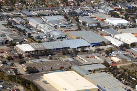Aerial Image of INDUSTIAL BUILDINGS IN BLACKTOWN.