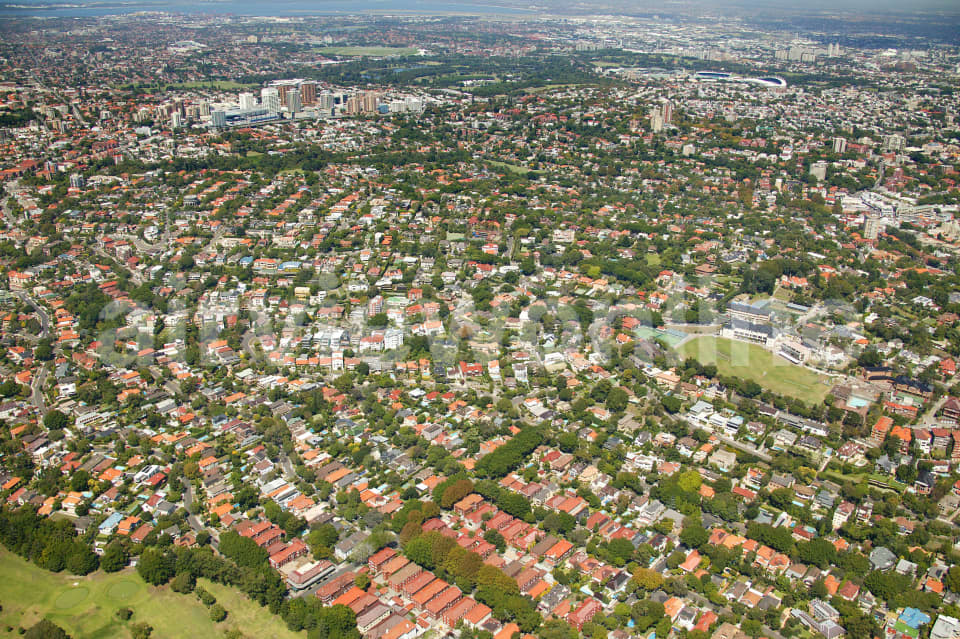 Aerial Image of Bellevue Hill Looking South West