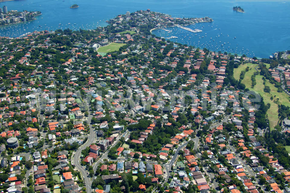 Aerial Image of Bellevue Hill to Point Piper