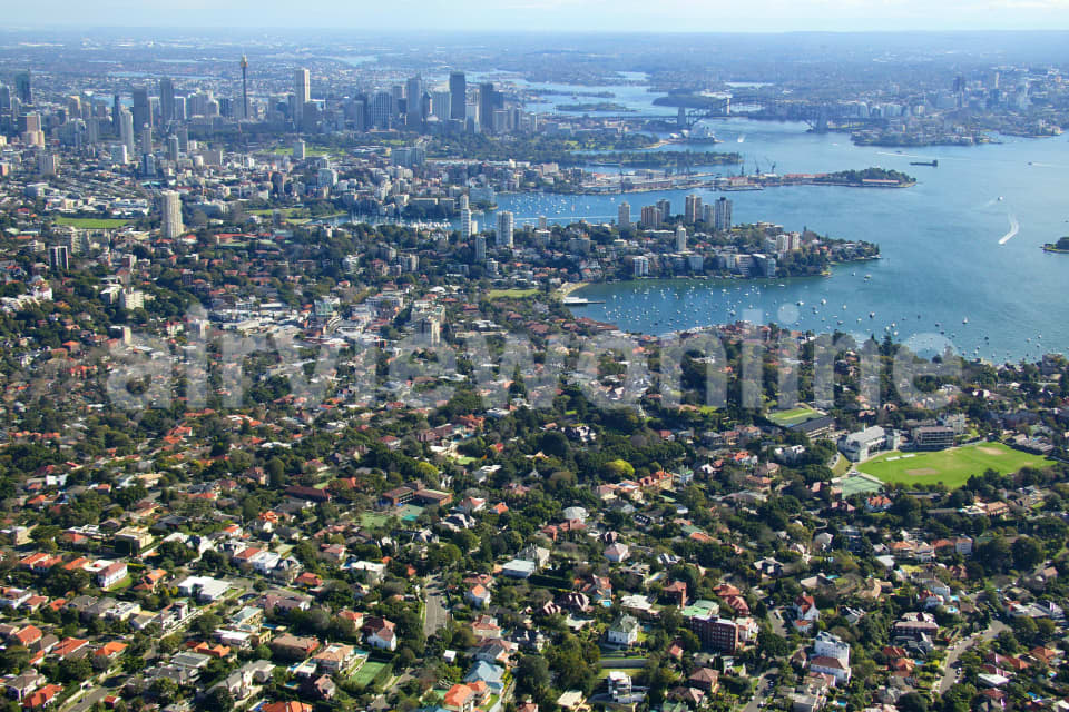 Aerial Image of Bellevue Hill to City