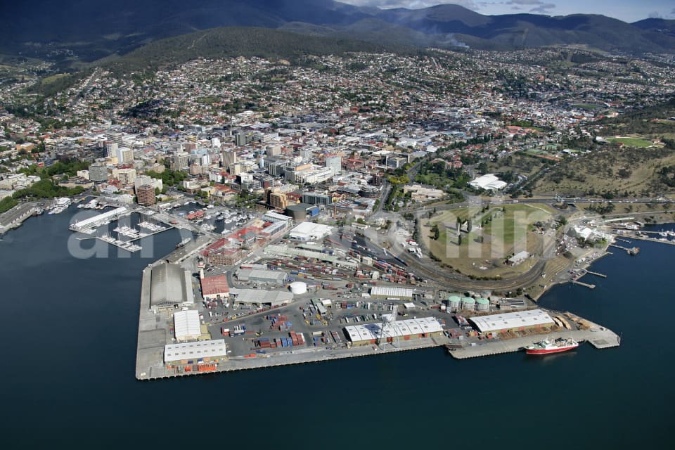 Aerial Image of Hobart City
