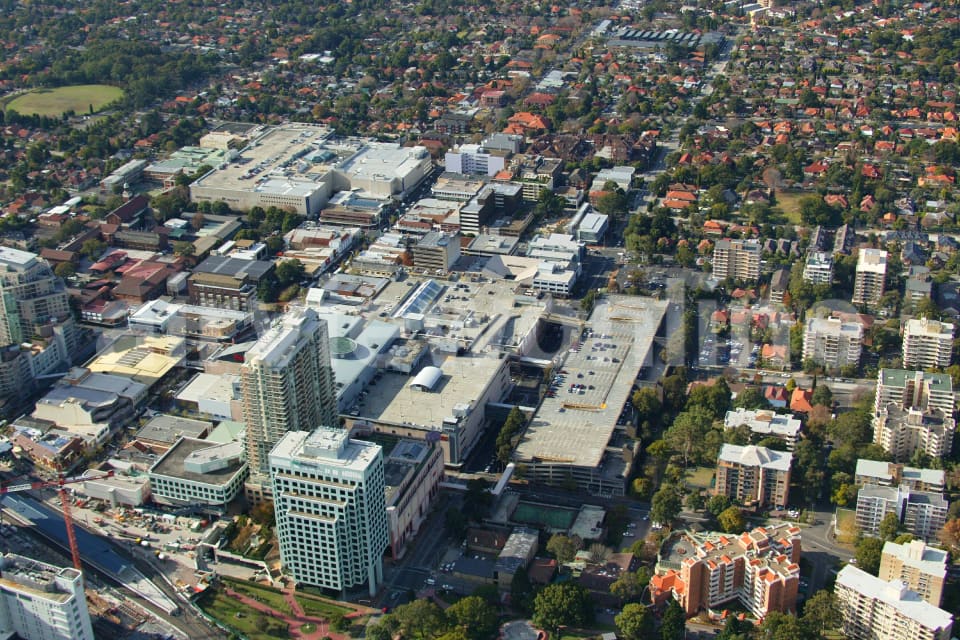 Aerial Image of Chatswood Shopping area