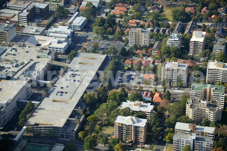 Aerial Image of Chatswood Shopping District