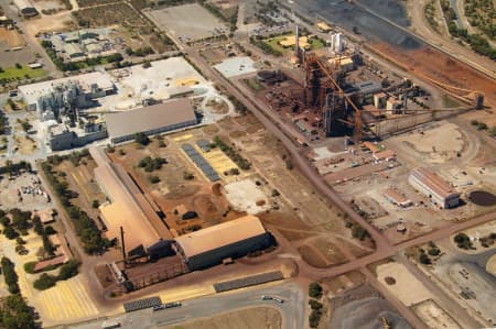 Aerial Image of CLOSEUP OF INDUSTRIAL AREA  IN KWINANA.