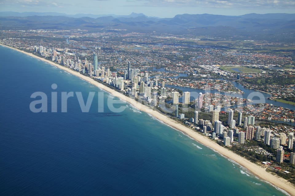 Aerial Image of Main Beach, Surfers Paradise and Broadbeach