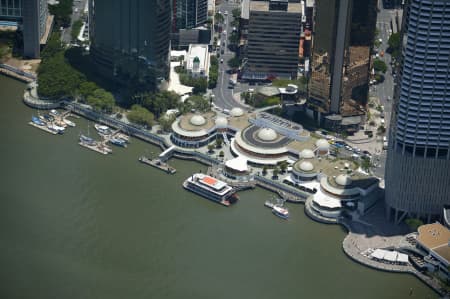 Aerial Image of EAGLE STREET PIER, BRISBANE CBD.