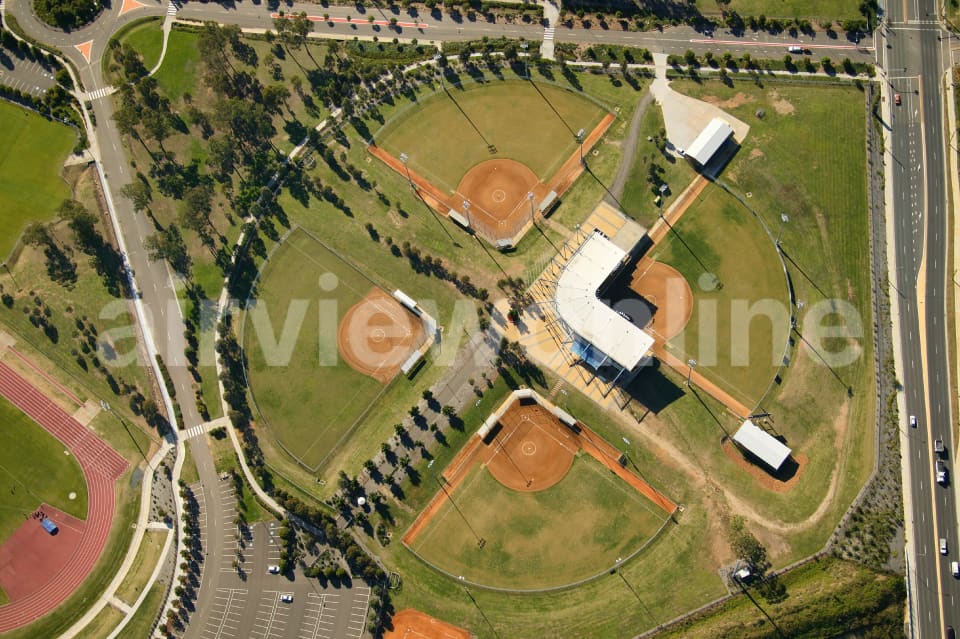 Aerial Image of NSW Softball Centre, Blacktown Olympic Park Sydney