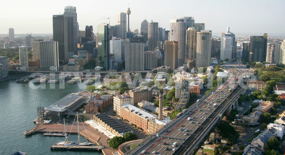 Aerial Image of The Rocks and Sydney