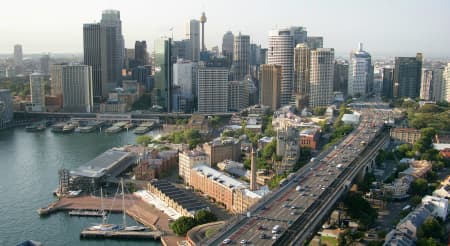 Aerial Image of THE ROCKS AND SYDNEY.