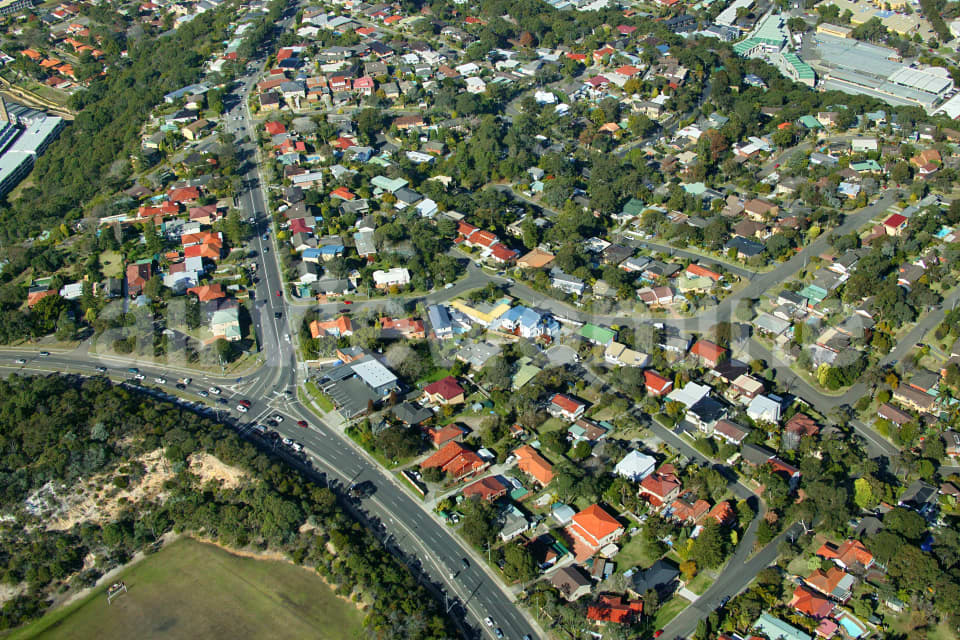 Aerial Image of Intersection of Warringah Road and Beacon Hill Road