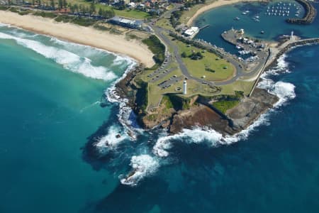 Aerial Image of FLAGSTAFF POINT IN WOLLONGONG.