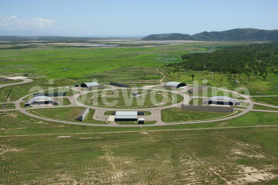 Aerial Image of Aircraft Hangers at Townsville International Airport