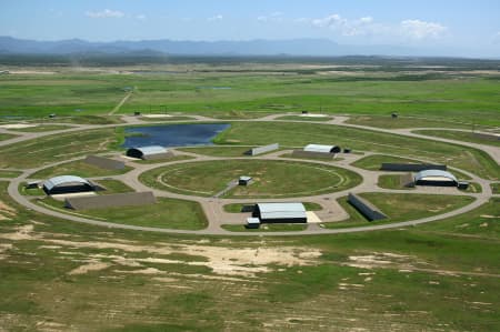 Aerial Image of AIRCRAFT HANGARS AT TOWNSVILLE INTERNATIONAL AIRPORT