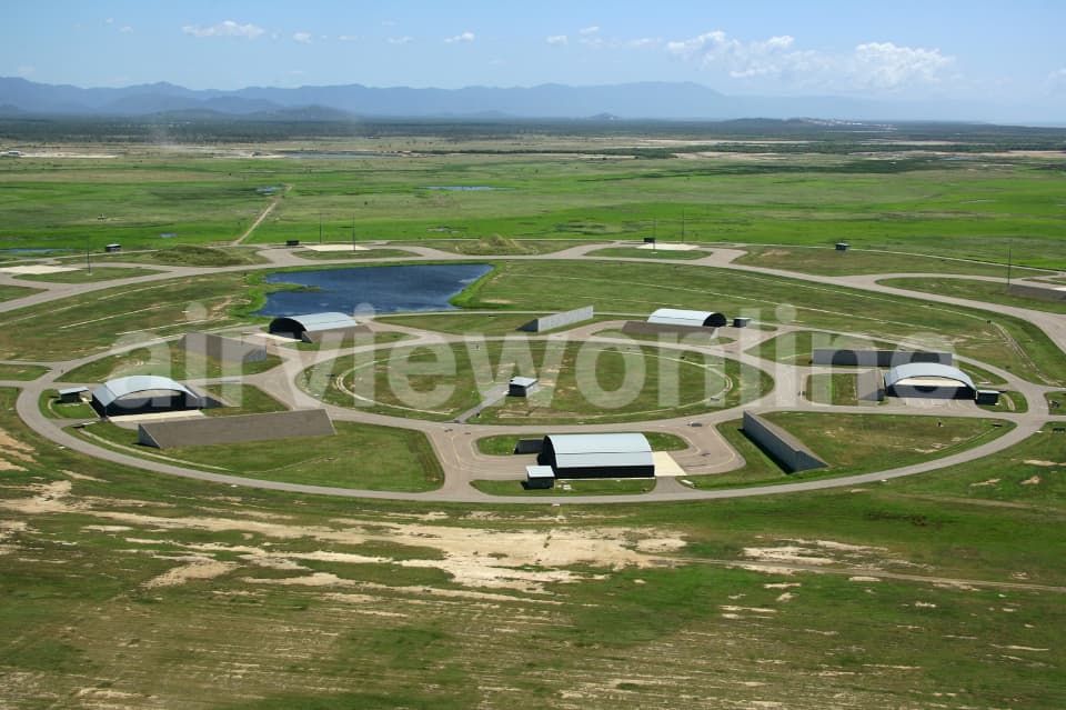 Aerial Image of Aircraft Hangars at Townsville International Airport