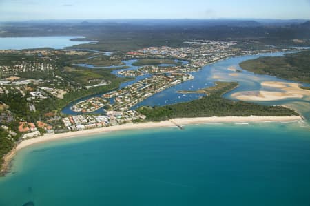 Aerial Image of NOOSA HEADS AND NOOSAVILLE