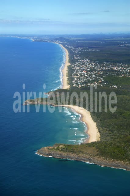 Aerial Image of Alexandria Bay and Sunshine Beach in Noosa
