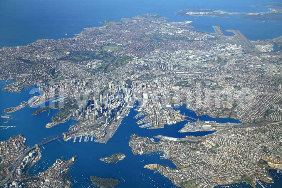 Aerial Image of Sydney CBD and Surrounds