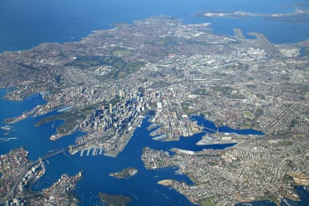 Aerial Image of SYDNEY CBD AND SURROUNDS.