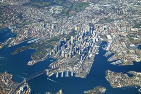 Aerial Image of HIGH ALTITUDE OF SYDNEY CBD.