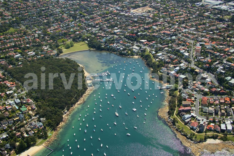 Aerial Image of North Harbour, Balgowlah and Fairlight