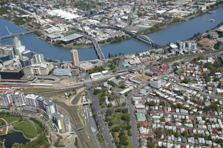 Aerial Image of BRISBANE CITY TO SOUTH BRISBANE.