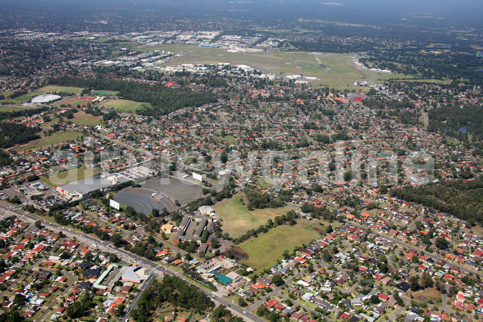 Aerial Image of Bass Hill, Georges Hall and Bankstown Airport