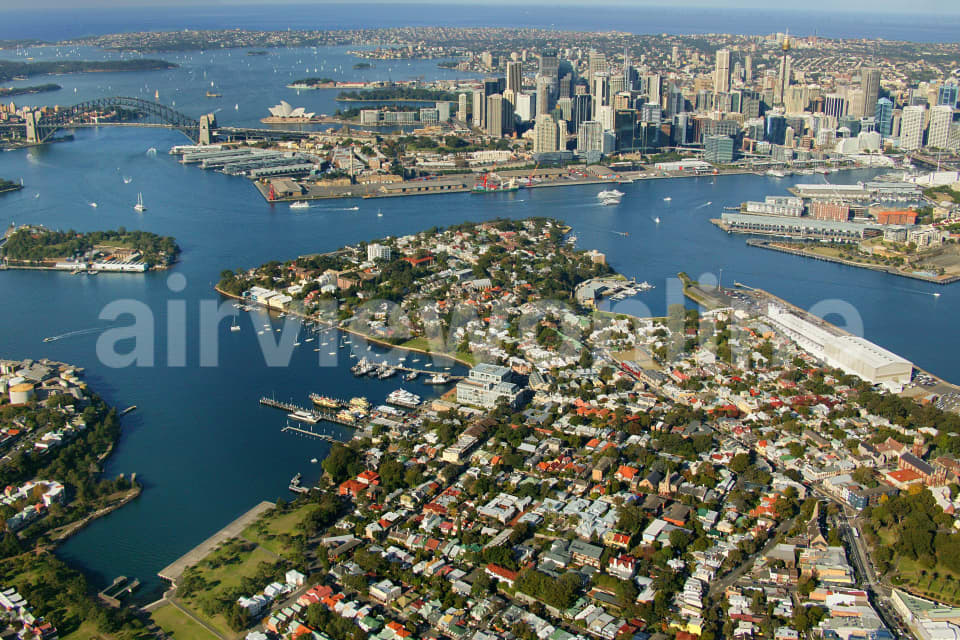 Aerial Image of Balmain to the Harbour