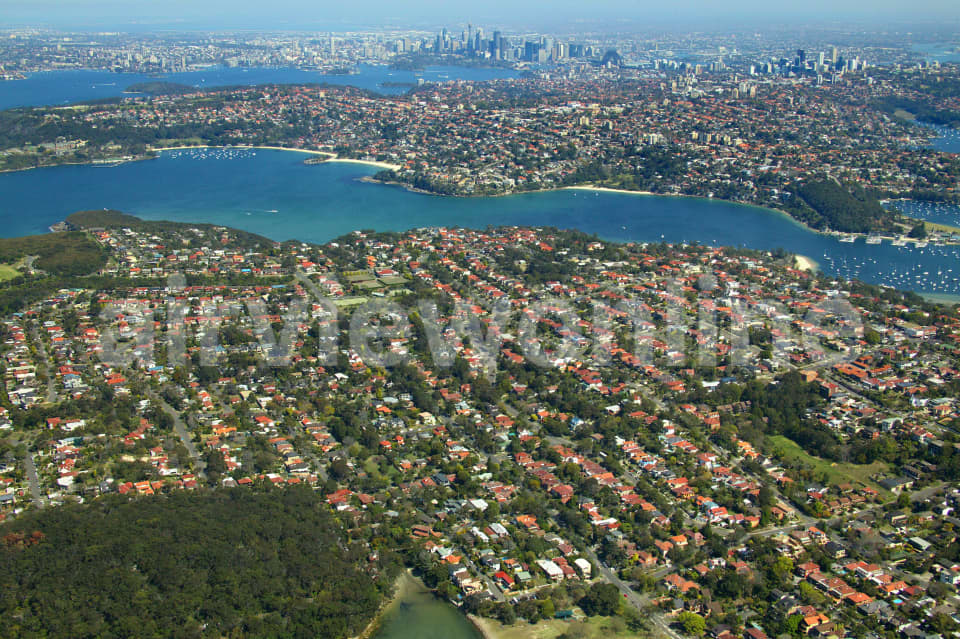 Aerial Image of Balgowlah to Sydney CBD