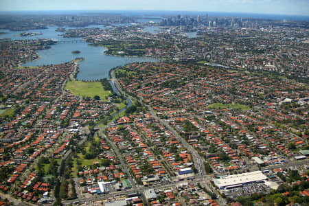 Aerial Image of ASHFIELD TO SYDNEY\'S CBD.