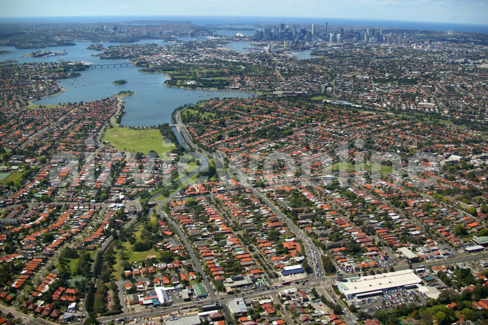 Aerial Image of Ashfield to Sydney\'s CBD