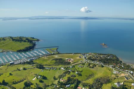 Aerial Image of GULF HARBOUR, WHANGAPARAOA PENINSULA.