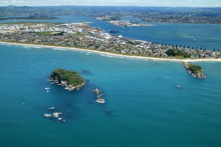 Aerial Image of MOUNT MAUNGANUI.