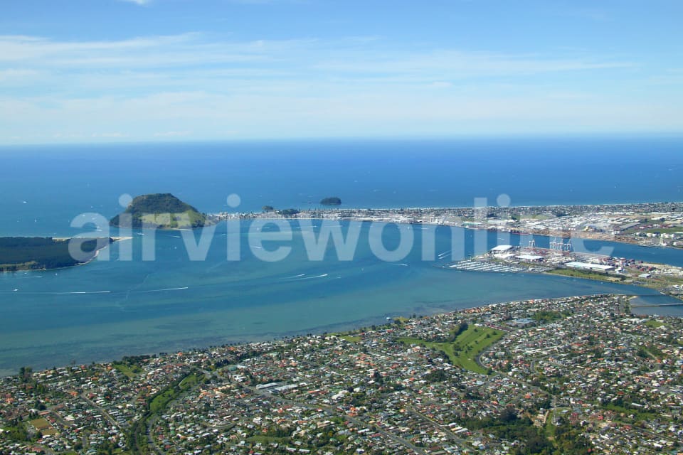 Aerial Image of Tauranga to Mount Maunganui