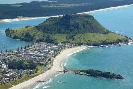 Aerial Image of CLOSEUP OF MOUNT MAUNGANUI.