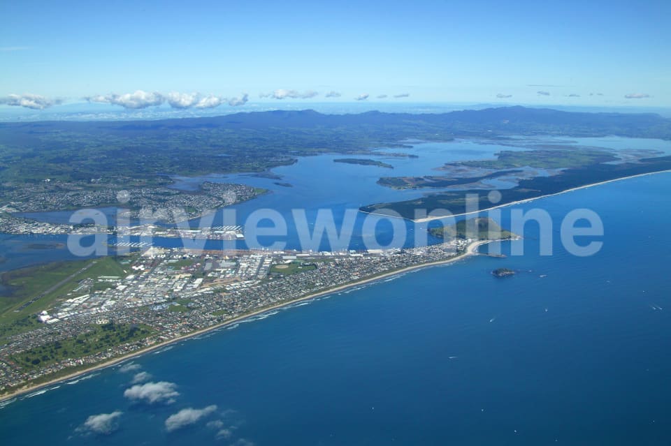 Aerial Image of Tauranga and Mount Maunganui