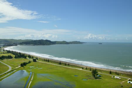 Aerial Image of POVERTY BAY, GISBORNE.