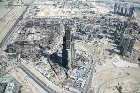 Aerial Image of CONSTRUCTION OF THE BURJ DUBAI