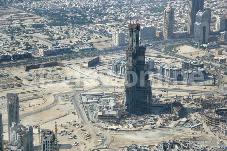 Aerial Image of Burj Dubai