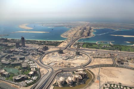 Aerial Image of THE PALM JUMEIRAH UNDER CONSTRUCTION