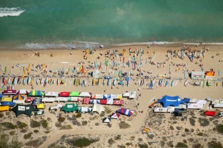 Aerial Image of 2007 AUSTRALIAN MASTERS SURF LIFESAVING CHAMPIONSHIPS, PERTH.