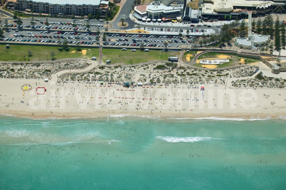 Aerial Image of Volleyball at Scarborough Beach
