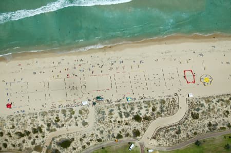 Aerial Image of VOLLEYBALL AT SCARBOROUGH BEACH