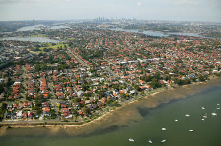 Aerial Image of ABBOTSFORD TO SYDNEY\'S CBD.