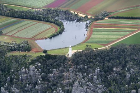 Aerial Image of CLOSEUP OF TABLE CAPE, TASMANIA