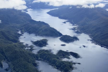 Aerial Image of LAKE GORDON, TASMANIA.